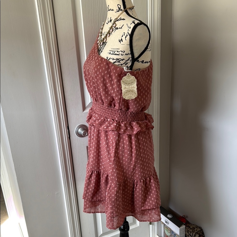 Altar’s State One-Shoulder Polka Dot Dress - Picture 2 of 9